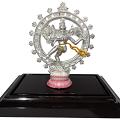 999 Pure Silver Nataraja / Dancing Lord Shiv BIG idol / Statue / Murti